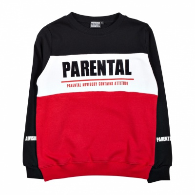 Daudzkrāsains džemperis "Parental Advisory"